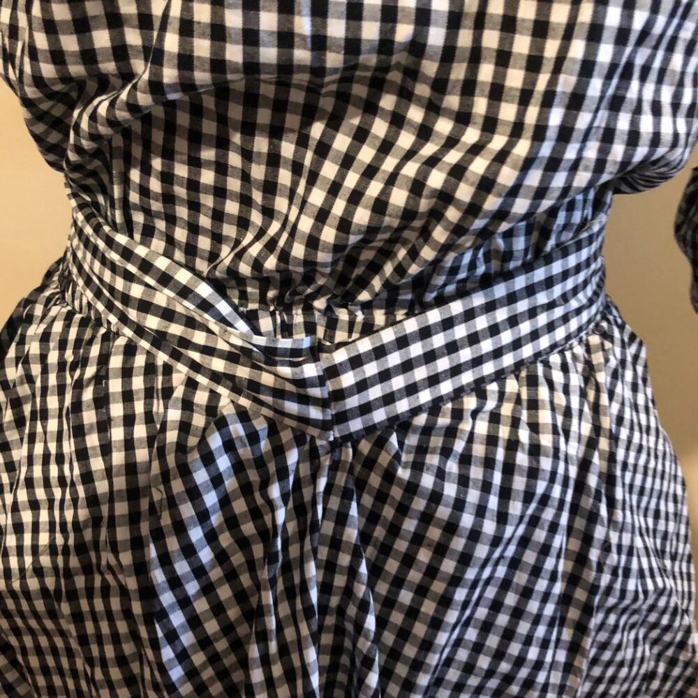 Black & White Checkered Swing Dress - Picture 2 of 10